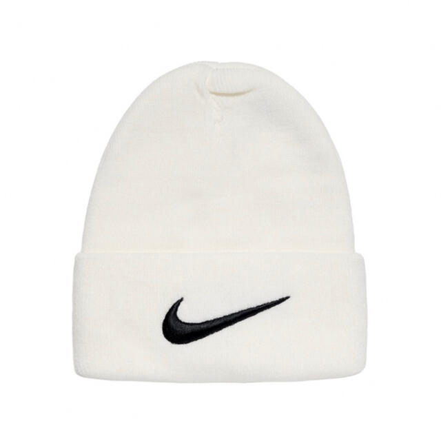 STUSSY(ステューシー)のSTUSSY NIKE CUFF BEANIE WHITE   メンズの帽子(ニット帽/ビーニー)の商品写真