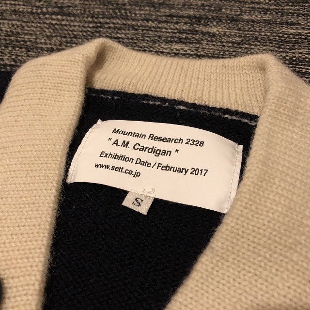 【美品】マウンテンリサーチ　2017AW A.M.Cardigan サイズS