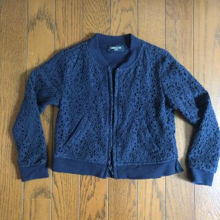 コムサイズム(COMME CA ISM)のコムサ花柄レースブルゾン美品(ジャケット/上着)