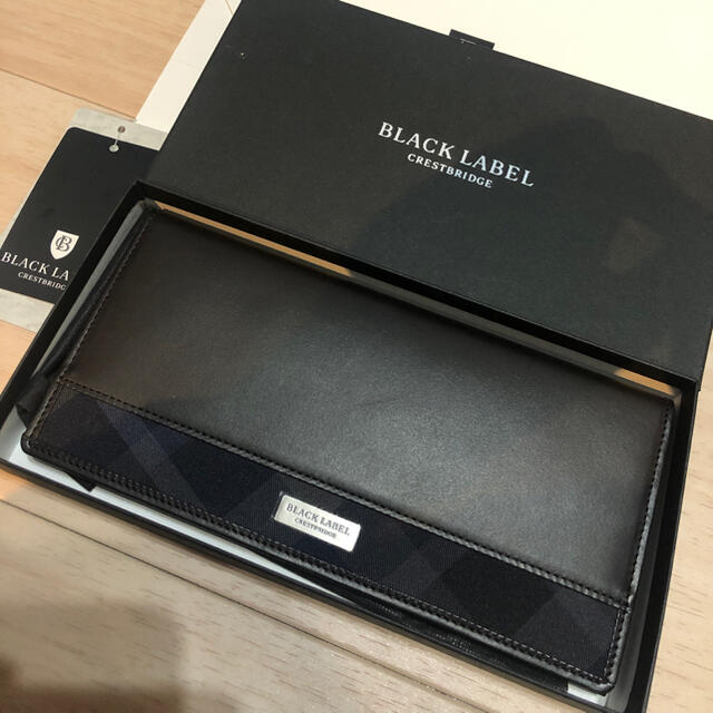 BLACK LABEL CRESTBRIDGE(ブラックレーベルクレストブリッジ)の【新品タグ付き】ブラックレーベル・クレストブリッジ 長財布 チェック メンズのファッション小物(長財布)の商品写真