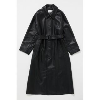 マウジー(moussy)の即購入可能　F／LEATHER BAL COLLAR COAT(ロングコート)