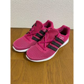 アディダス(adidas)のadidas スニーカー ランニングシューズ ピンク 24.5㎝(スニーカー)