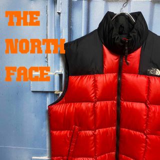 ノースフェイス(THE NORTH FACE) レッド ダウンベスト(メンズ)の通販