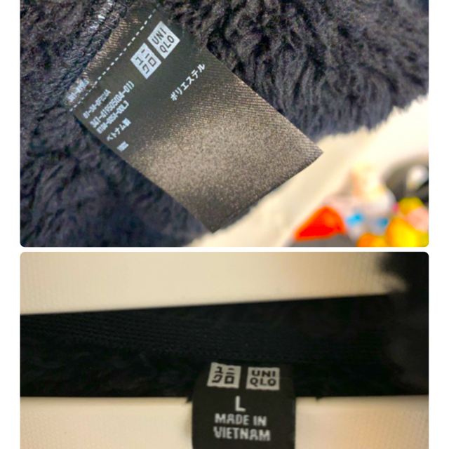 UNIQLO(ユニクロ)のUNIQLO ボアジャケット ブラック メンズ Lサイズ メンズのジャケット/アウター(その他)の商品写真