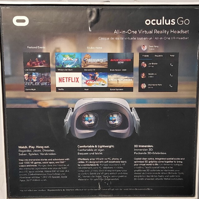 【たみー様専用】Oculus Go (オキュラスゴー) - 64GB スマホ/家電/カメラのPC/タブレット(PC周辺機器)の商品写真