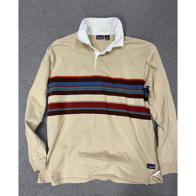 patagonia(パタゴニア)のPatagoniaパタゴニアラグビーシャツUSEDサイズL メンズのトップス(Tシャツ/カットソー(七分/長袖))の商品写真