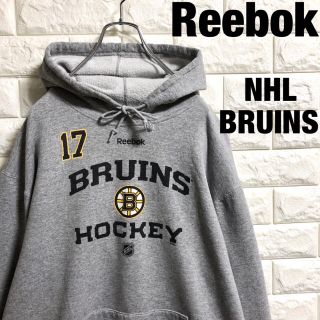 リーボック(Reebok)のReebok  NHL BRUINS  プルオーバーパーカー　メンズXLサイズ(パーカー)