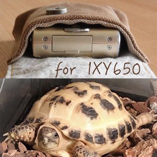 デジカメケース　 IXY650専用　 帆布　岡山産デニム 真田紐(ケース/バッグ)