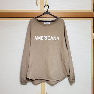 アメリカーナ(AMERICANA)の美品！アメリカーナ　カットソー(カットソー(長袖/七分))