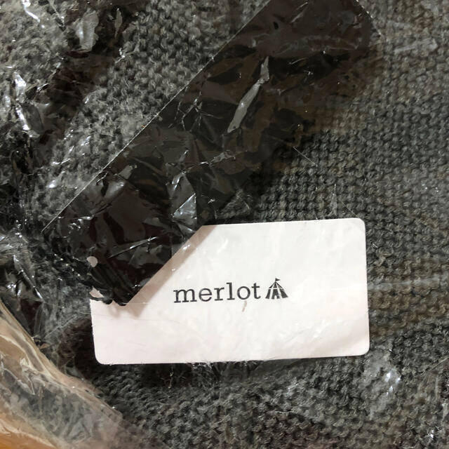 merlot(メルロー)のmerlot ニット　ダークグレー週末お値下げ☺︎ レディースのトップス(ニット/セーター)の商品写真