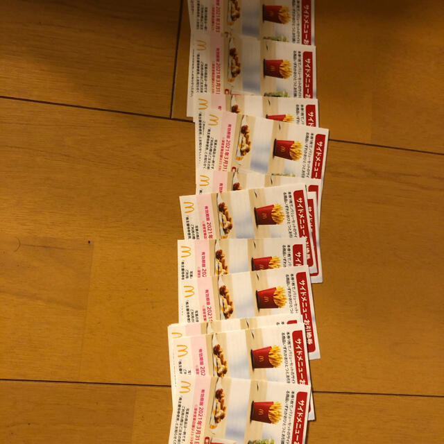 マクドナルド　1シート チケットの優待券/割引券(フード/ドリンク券)の商品写真