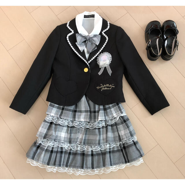 ヒロミチナカノ　スーツ　女の子　130（靴セット）　入学式　卒園式　発表会 | フリマアプリ ラクマ