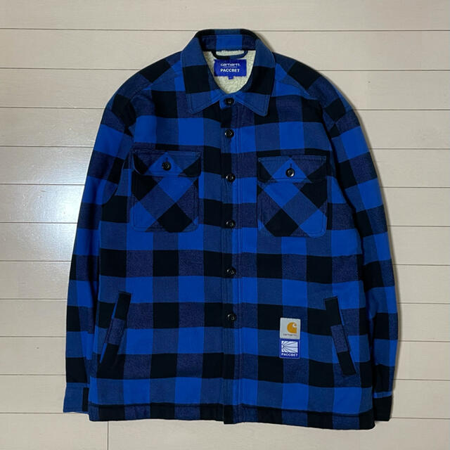 carhartt wip チェックボアジャケット　サイズL 美品