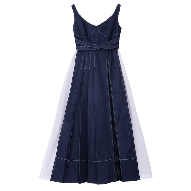 eimy istoire(エイミーイストワール)のエイミーイストワール  Charme Denim Dress レディースのワンピース(ロングワンピース/マキシワンピース)の商品写真