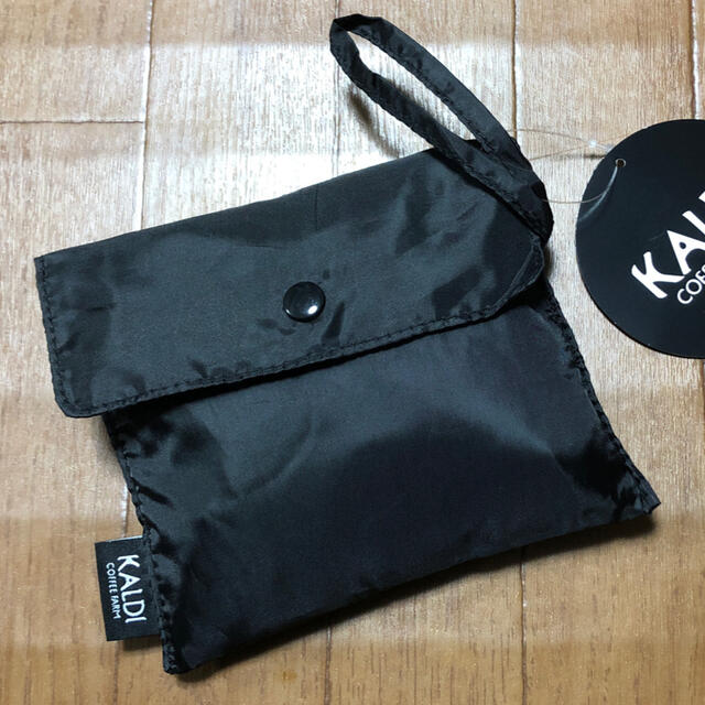 KALDI(カルディ)のKALDI カルディ マイバッグ エコバッグ ブラック 黒 レディースのバッグ(エコバッグ)の商品写真