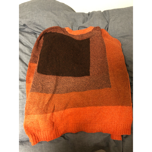 KHOKI  コッキ  Nep overdye knit オレンジ　ニット