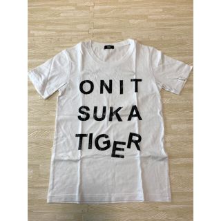 オニツカタイガー(Onitsuka Tiger)のあばれる君さま専用　onitsuka tiger Tシャツ　白(Tシャツ/カットソー(半袖/袖なし))