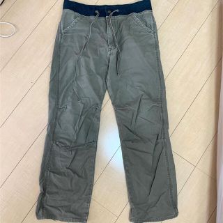 カーキのボ¯ リー カーゴパンツ ワークパンツ 30インチ Lee ⓩポケット