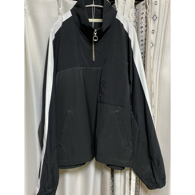 ANEI SIDE SLIT ANORAK BLACK size 2