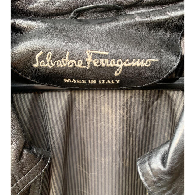 Salvatore Ferragamo(サルヴァトーレフェラガモ)のライダースジャケット レザージャケット メンズのジャケット/アウター(レザージャケット)の商品写真