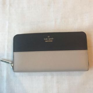 ケイトスペードニューヨーク(kate spade new york)の極美品kate spade ケイトスペード　長財布バイカラー　大人可愛　お洒落(財布)