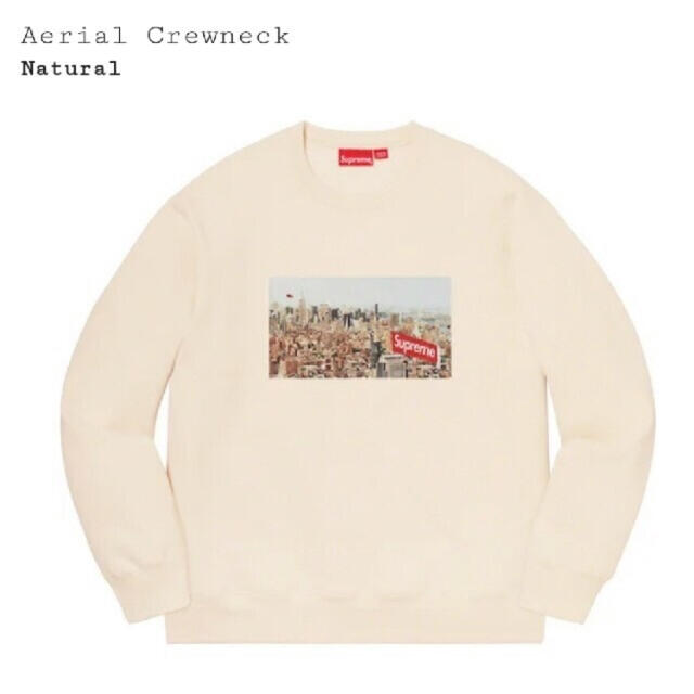 supreme aerial crewneck Natural 【M】