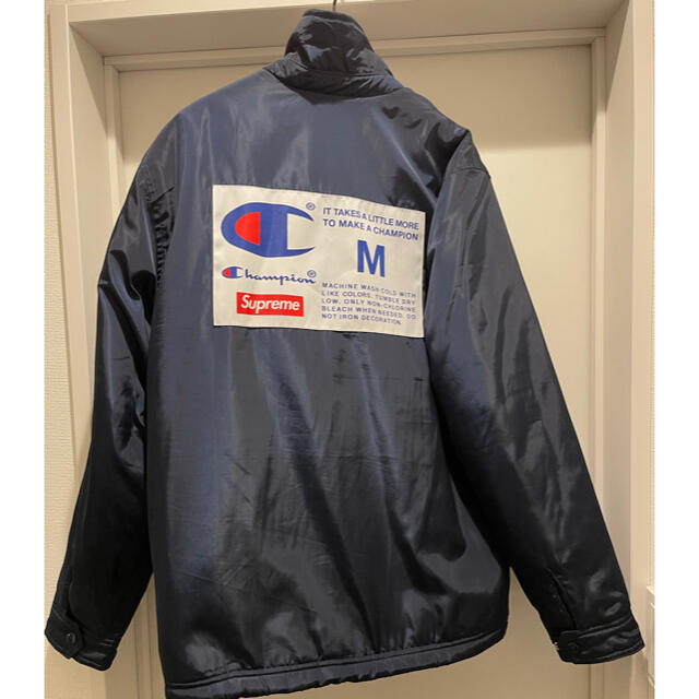 ジャケット/アウターSupreme×Champion ナイロンコーチジャケット　バックプリントロゴ