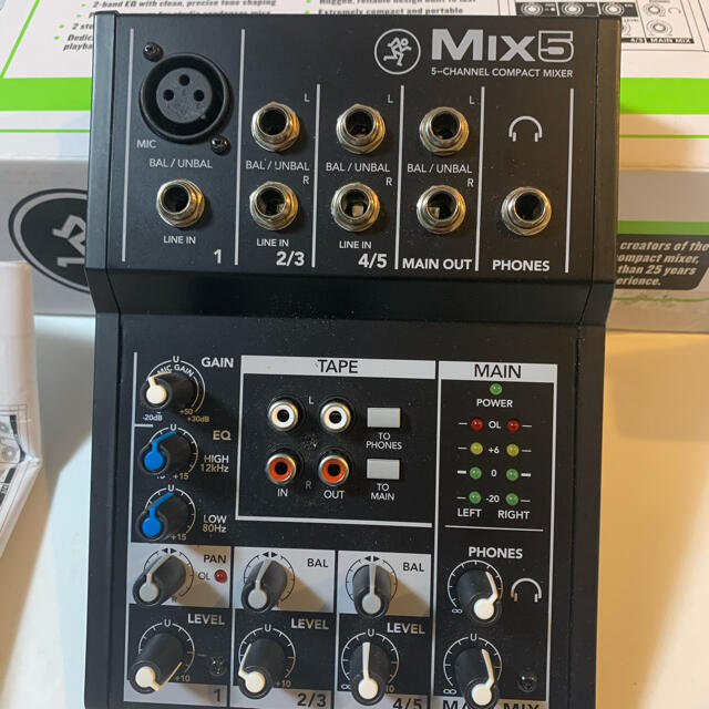 MACKIE MIX5 楽器のレコーディング/PA機器(ミキサー)の商品写真