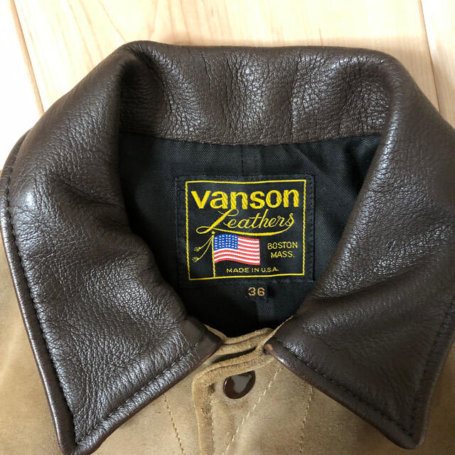 VANSON(バンソン)のみっちゃん専用vansonバンソン　レザージャケット メンズのジャケット/アウター(レザージャケット)の商品写真