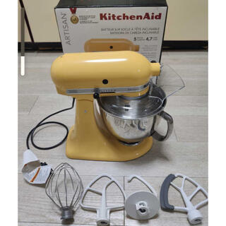 KitchenAid スタンドミキサー バターカップksm150psbf(ジューサー/ミキサー)