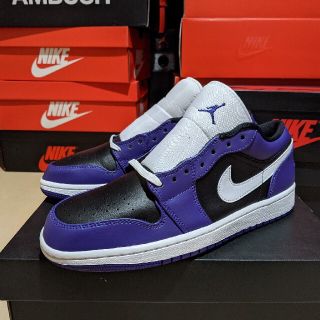 ナイキ(NIKE)の最終AIR JORDAN 1 LOW REVERSE COURT PURPLE (スニーカー)