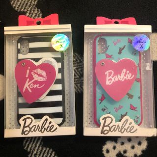 バービー(Barbie)のiPhone X★スマホケース　バービー  Barbie ミラー付き!2個セット(iPhoneケース)