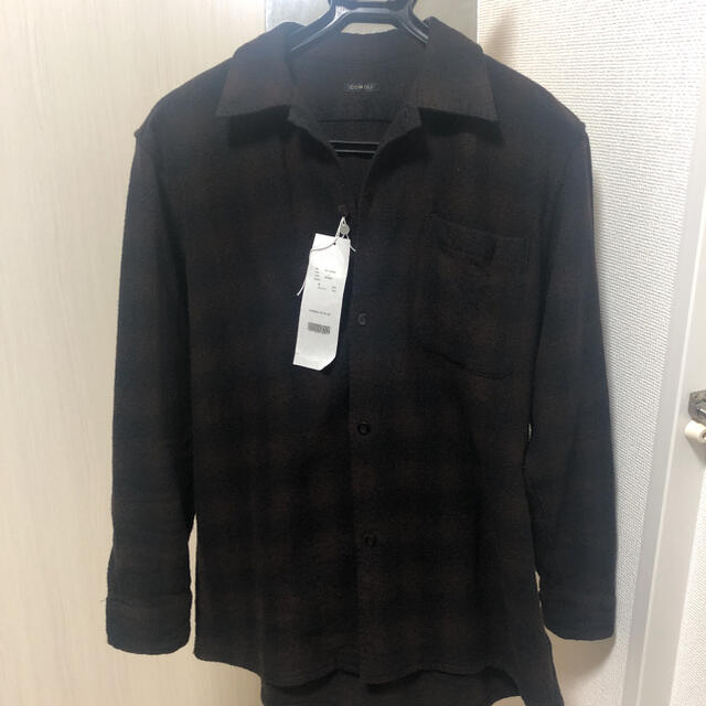 comoli 20AW ウールチェックオープンカラーシャツ 新品サイズ1 メンズ ...