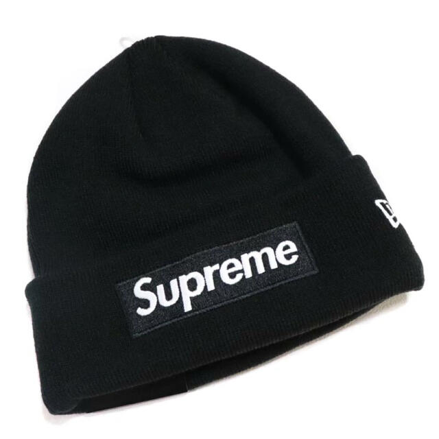 新品 正規品 supreme ニット帽 ブラック ボックスロゴ