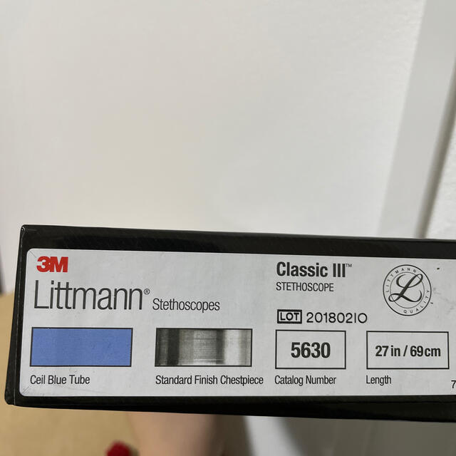 スリーエム リットマン TM ステソスコープ 高感度ツーインワン・チューブ ブラック 黒色加工 6163 医療機器認証取得済 (62-0928-37) - 4