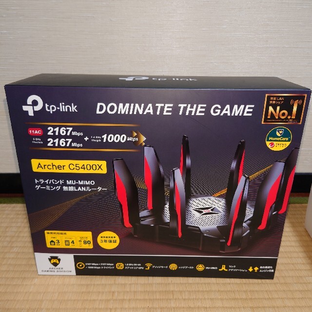 tp-link WiFiルーター c5400x ゲーミングルーター - PC周辺機器