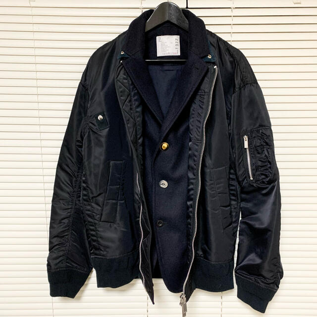 sacai MA-1 ドッキングボンバージャケット - ブルゾン