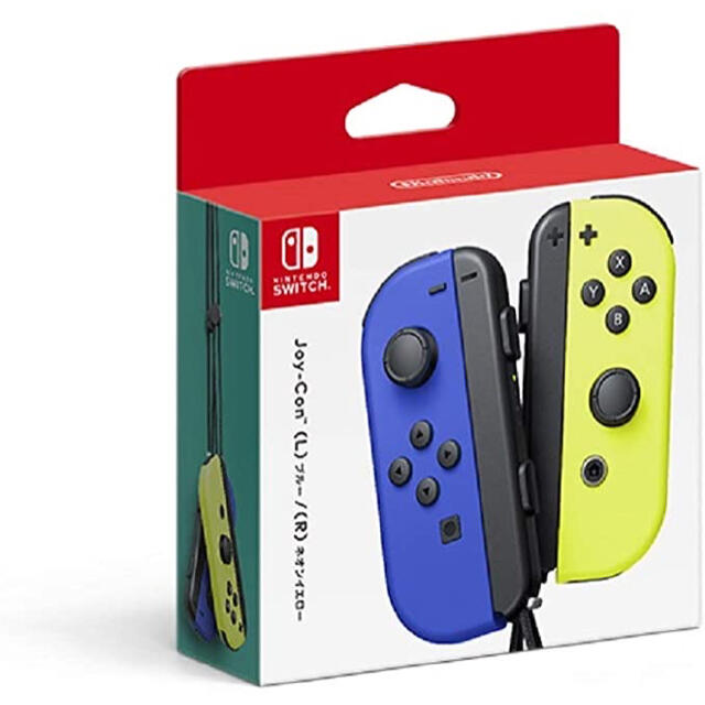 Nintendo Switch(ニンテンドースイッチ)のJoy-Con(L) ブルー/(R) ネオンイエロー エンタメ/ホビーのゲームソフト/ゲーム機本体(家庭用ゲーム機本体)の商品写真