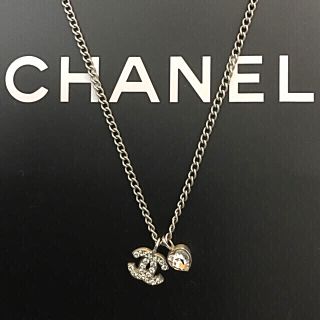 シャネル(CHANEL)のCHANEL♡ココ&ハートネックレス(ネックレス)