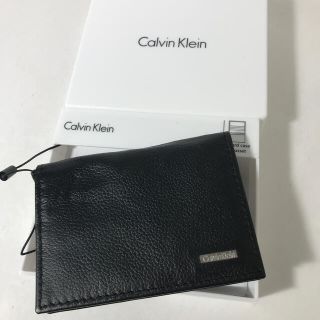 カルバンクライン(Calvin Klein)の送料込 正規品 新品カルバンクライン 高級カーフ革11000円カードケース 名刺(名刺入れ/定期入れ)