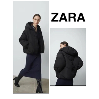 ザラ(ZARA)の【限定SALE中】ZARA【今季完売】フード付き パフジャケット ダウン(ダウンジャケット)
