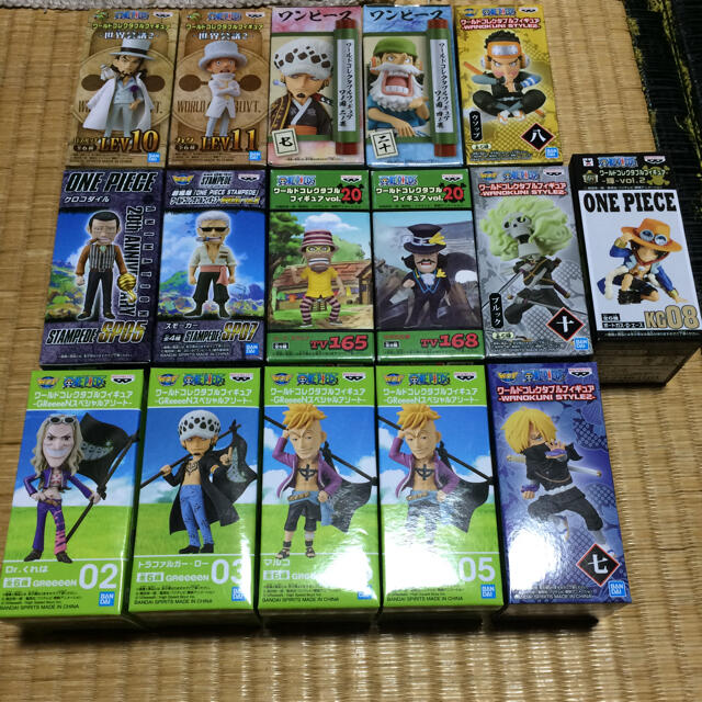 BANPRESTO - 16個 ワンピース ONEPIECE ワールドコレクタブルフィギュア ワーコレ