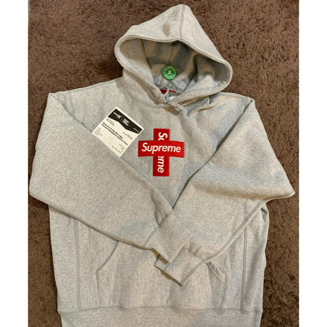 Cross Box Logo Hooded Sweatsh