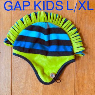 ギャップ(GAP)のGAP ギャップ　耳当て付き帽子　ボーダー　青×緑　モヒカン(帽子)