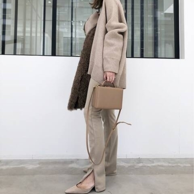 L'Appartement DEUXIEME CLASSE(アパルトモンドゥーズィエムクラス)のL'Appartementアパルトモン　Wool Zip Leggings レディースのパンツ(カジュアルパンツ)の商品写真