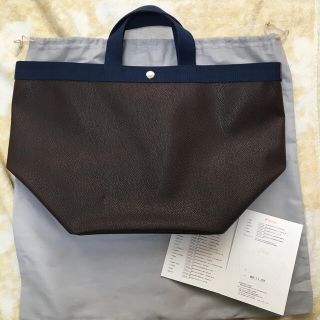 エルベシャプリエ(Herve Chapelier)の美品‼️エルベシャプリエ725GP モカ✖️ネイビー(トートバッグ)