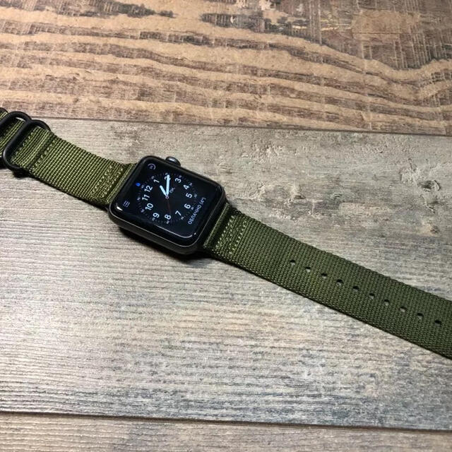 アップルウォッチ NATO ベルト バンド ストラップ 42/44の通販 by AK's