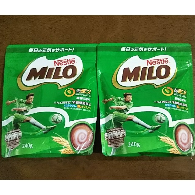 Nestle(ネスレ)の【値下げ】ネスレ  ミロ  MILO 240g × 2袋セット 食品/飲料/酒の健康食品(その他)の商品写真