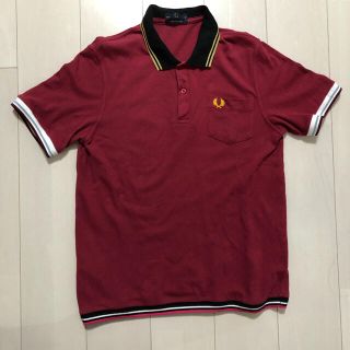 フレッドペリー(FRED PERRY)のフレッドペリー ポロシャツ メンズ　バーガンディ　42(ポロシャツ)