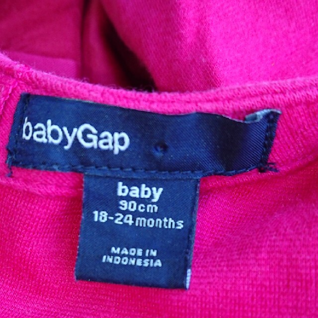 babyGAP(ベビーギャップ)のbaby gap 長袖ワンピース キッズ/ベビー/マタニティのキッズ服女の子用(90cm~)(ワンピース)の商品写真
